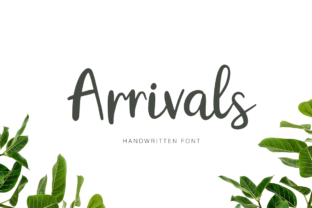 A Close Look at the Arrivals Handwritten Script Font