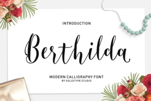 A Review of the Berthilda Script Font for Editorial Design