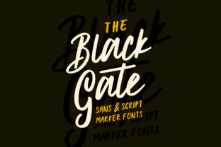 Black Gate Font: A Handwritten Touch for Handmade Products