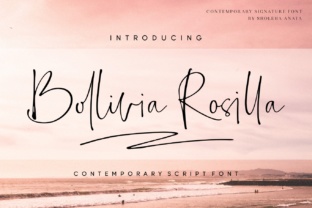 Bollivia Rosilla: The Modern Script Font for Elegant Marketing Content