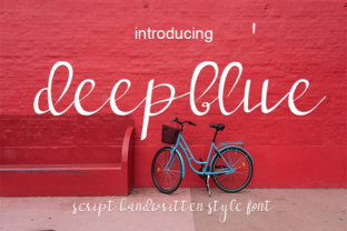 Deepblue: A Handwritten Font for Unique Craft Projects