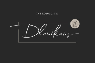 Dhanikans Font: A Modern Handwritten Style for Digital Design