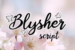 Discover Blysher: A Delicate Handwritten Font