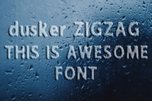 Dusker ZigZag: An Editorial Font with Chalkboard Charm