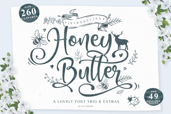 Enhance Your Brand with Honey Butter Trio Font