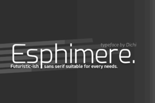 Esphimere: A Futuristic Sans Serif Font for Editorial Impact