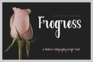 Frogress: Elevate Your Brand with a Modern Calligraphy Font