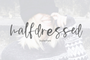 Halfdressed: A Calligraphic Font for Elegant Design