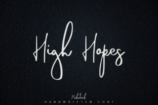 High Hopes: The Elegant Script Font for Crafters