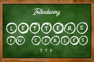 Introducing Letters in Circles: A Standout Script Handwritten Font