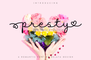 Presty: A Romantic Handmade Font for Campaign Designers
