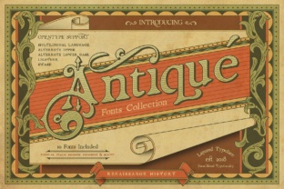Renaissance Garden: A Layered Serif Font for Artistic Typography
