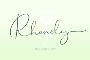 Rhonely: A Signature Font for Crafters and Creators