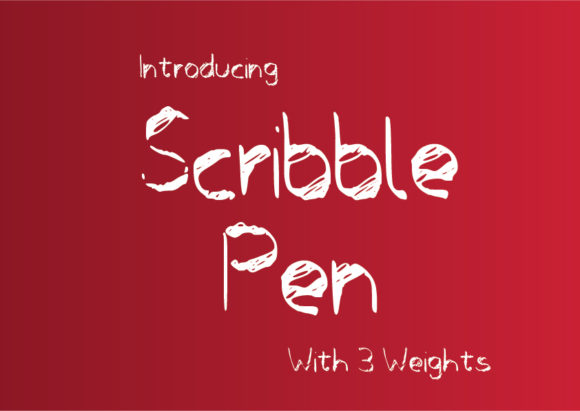 Scribbler Pen: A Casual Comic Style Font for Digital Layouts