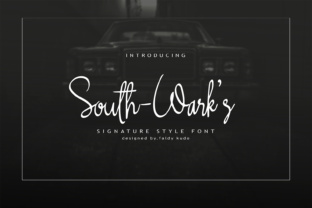 South-Wark s: A Modern Signature Font for Crafters