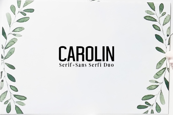 The Editorial Character of Carolin Duo Font