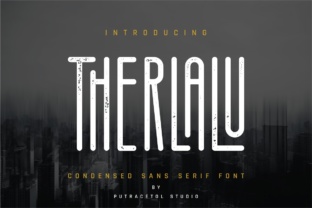 Therlalu: An Elegant Condensed Font for Modern Makers