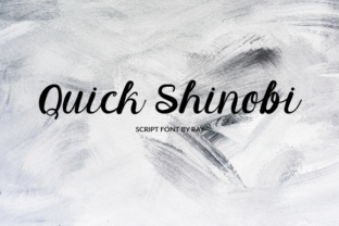 Using Quick Shinobi as a Handwritten Font for Business Branding